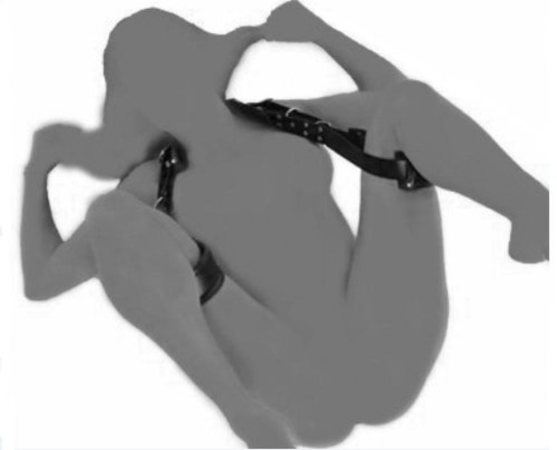Exterme Best Sex ! Easy Access Portable Thigh Restraint Sling for Fetish Sex Bondage Unisex ~ Sm406