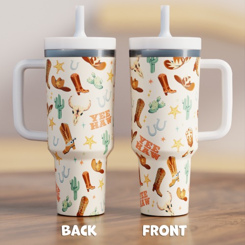 "COWBOY" Stainless Steel CREWCUP 40oz | Default Title
