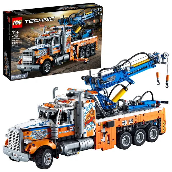 LEGO Technic Heavy-Duty Tow Truck 42128 Building Kit; Explore a Classic Truck Packed with Authentic Features; New 2021 (2,017 Pieces)