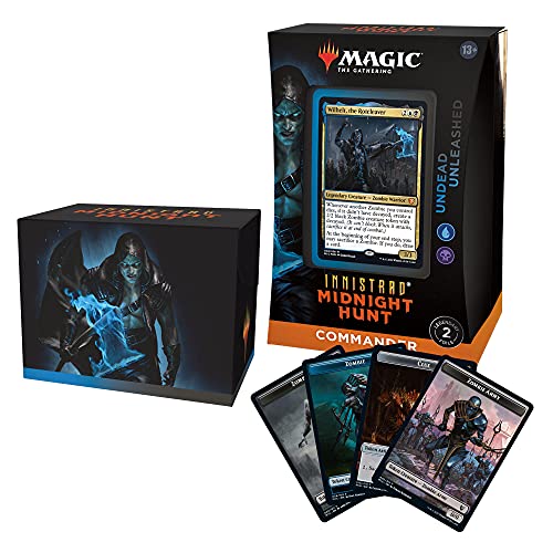 Magic: The Gathering Innistrad: Midnight Hunt Commander Deck – Undead Unleashed (Blue-Black)