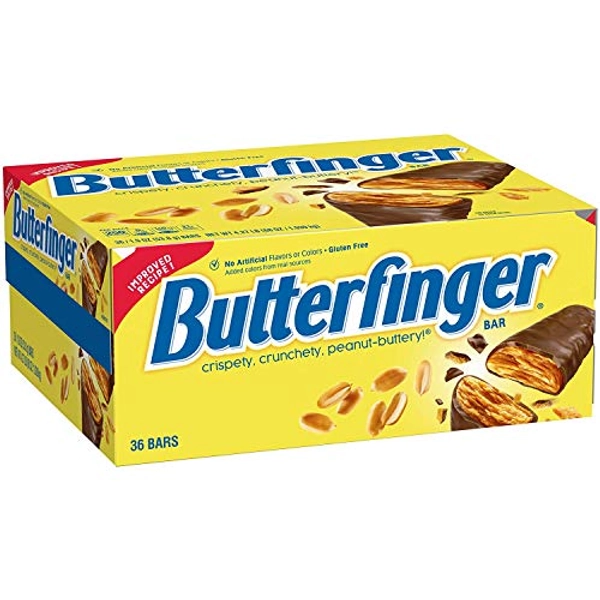 Butterfinger Single, Candy Bars (Pack of 36), 2.14 grams