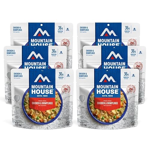 Mountain House Chicken & Dumplings | Freeze Dried Backpacking & Camping Food |6-Pack