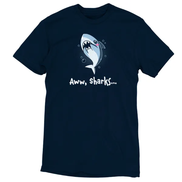 Aww Sharks - T-Shirt Mens S