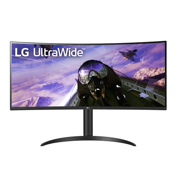 LG 34WP65C-B 34-Inch 21:9 Curved UltraWide QHD (3440x1440) VA Display with sRGB 99% Color Gamut and HDR 10 and 3-Side Virtually Borderless Display with Tilt/Height Adjustable Stand -Black - Curved QHD Tilt/Height Adjustable