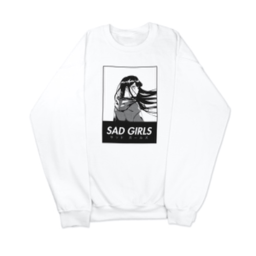 Sad Girls Fake Love Crewneck Sweatshirt - Small
