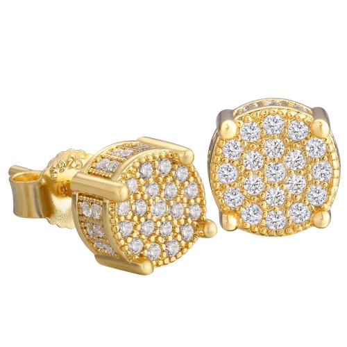 Palazzo Men Stud Diamond Earrings - Gold