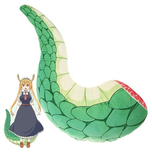 Miss Kobayashi's Dragon Maid Tohru Dragon Tail Plush Figure Stuffed Cute Doll Toy Gifts 80CM