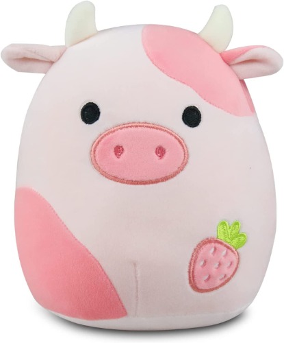 VOpper 1Pcs 8 "Plush Toy for Halloween,Thanksgiving,Christmas Celebrations, Cute and Soft Toy - Great Gift for Kids (Strawberry Cow)………