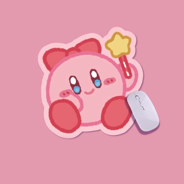 Kawaii Kirby Mouse Pad Kirby Computer Mousepad - Pink