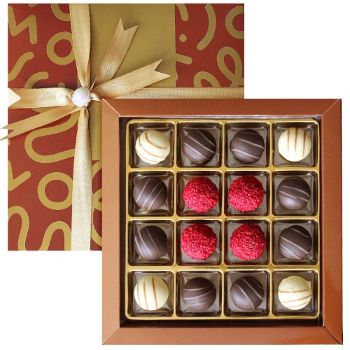 Handmade Artisan Assorted Chocolate Gift Box 16 Pieces