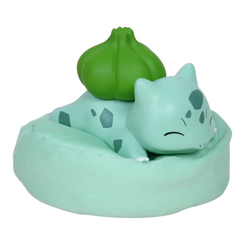 Shallyulan Starry Dream Collection Decoration Piece, Mini Limited Sleeping Action Dolls Desktop and Car Decoration Classic Cartoon Model Collectible Vinyl Figure (Bulbasaur) - Bulbasaur