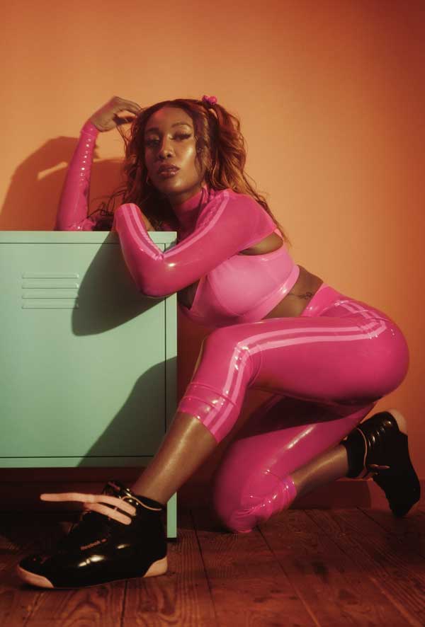 2 Stripe Long Sleeve Shrug Vibrant Pink