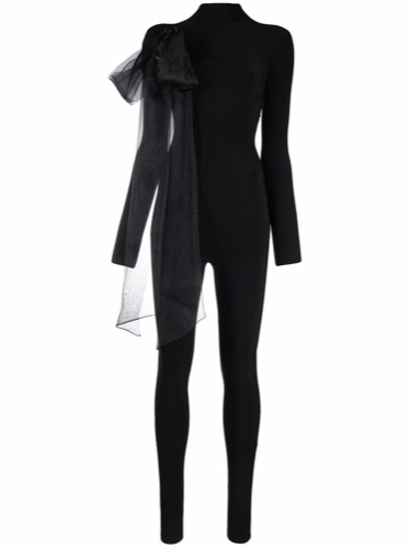 oversized ribbon detail jumpsuit 