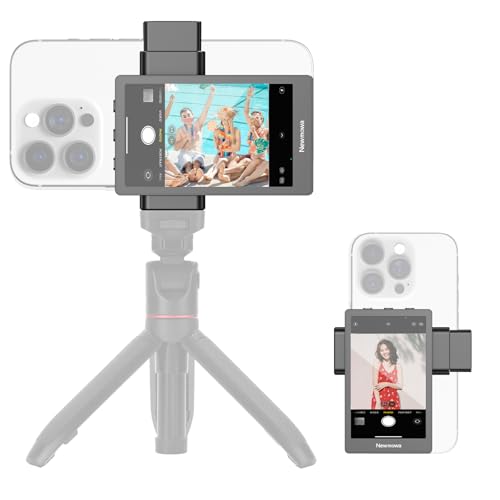 Newmowa Phone Vlog Selfie Monitor Screen,Support 4K Wired Recording,Magnetic Phone Holder,Using Phone Rear Camera for Selfie Vlog TikTok,Compatible with iPhone(4K Wired Recording NOT Supports iOS 18) - PH01 MAX