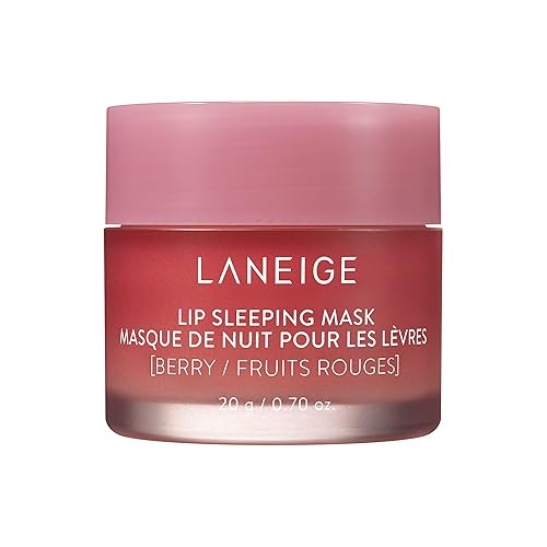 LANEIGE Lip Sleeping Mask Stocking Stuffer: Nourish, Hydrate, Vitamin C, Murumuru & Shea Butter, Antioxidants, Flaky, Dry Lips - Berry