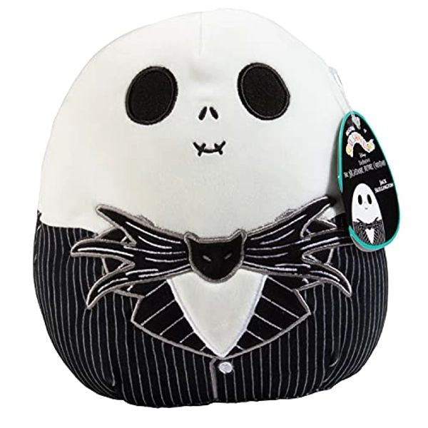 Squishmallows 8" Jack Skellington - Officially Licensed Kellytoy Halloween Plush - Collectible Soft & Squishy Stuffed Animal Toy - Nightmare Before for Kids, Girls & Boys - 8 Inch