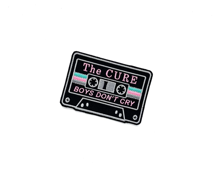 Retro The Cure Boys Don't Cry Cassette Tape Patch - The Cure Iron-On Patch - Vintage Robert Smith Goth Patch