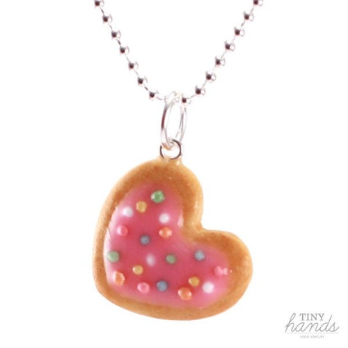 Scented Heart Cookie with Sprinkles Necklace