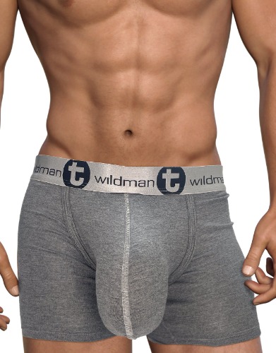 WildmanT Modal Monster Cock 5" Inseam Boxer Brief Gray | Large