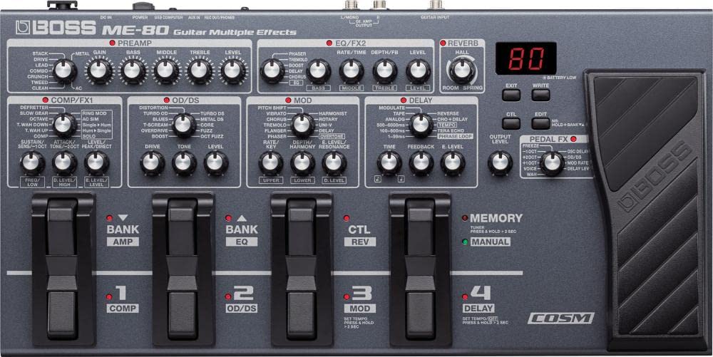 Boss ME-80 Multi-Effects Pedal - Guitar