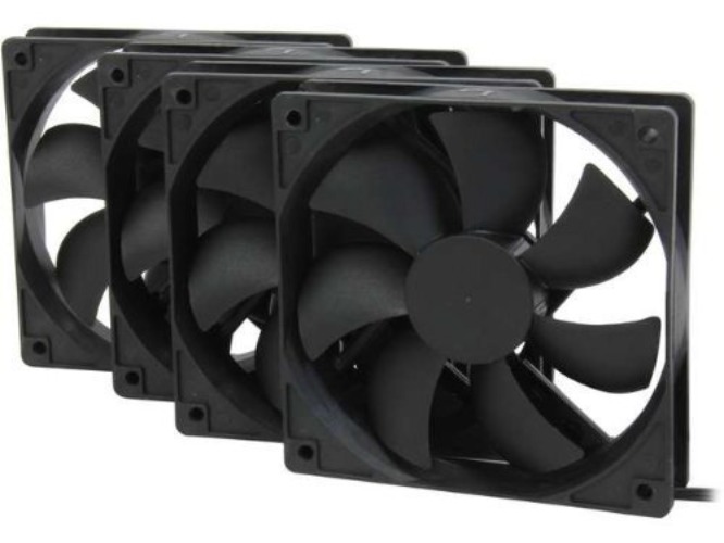 Rosewill 120mm Case Fan 4-Pack, Long Life Sleeve Bearing Computer Case Fan ROCF-13001, Ultra Quiet Computer Cooling Fan 4 Pack 120 mm Standard Case Fan - Pack of 4