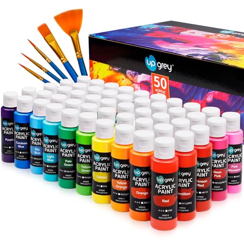 50 Color Acrylic Paint Set