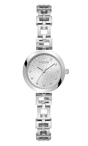 GUESS Women's 26mm Watch - Silver Tone/Silver Tone/Silver