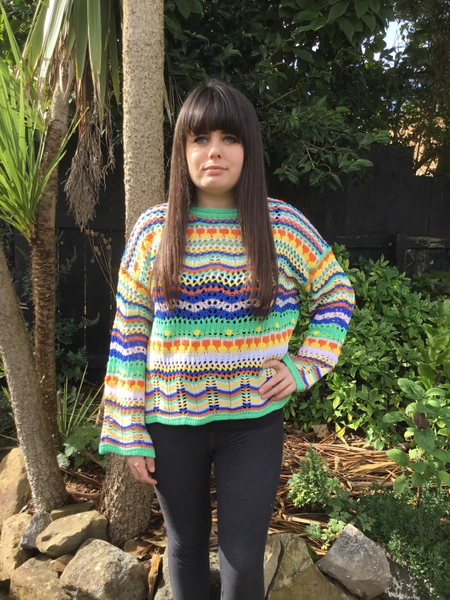 Colourful Stripes Knitted Sweater