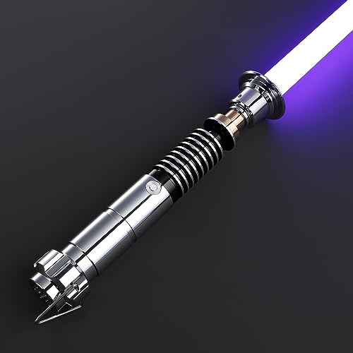 CVCBSER Pixelversion Dueling Lightsaber, Motion Control Smooth Swing 34 Sound Fonts with Infinite Color Changing, Premium Metal Handle Light Saber for Adults and Boys Gift（Pixelversion-34 Fonts - Pixelversion-34 Fonts