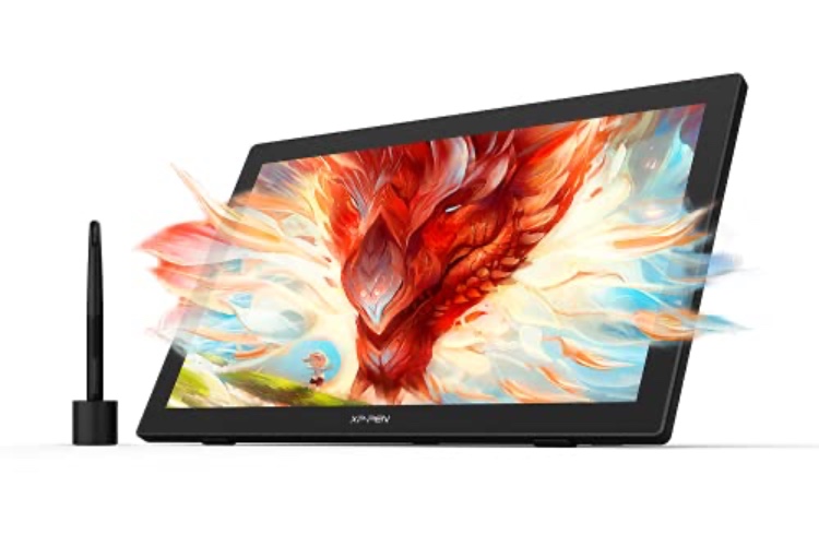 XPPen Artist24 Drawing Tablet with Screen, 23.8 Inch 2K Pen Display Drawing Monitor with 8192 Pressure Levels Battery-Free Pen, Adjustable Stand Graphic Tablet for Digital Drawing and Animation - 23.8 Inch - Standard W/O Keys