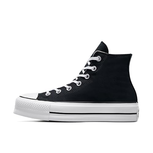Converse Women's Chuck Taylor All Star Lift High Top Sneakers - 6 - Black/White/White