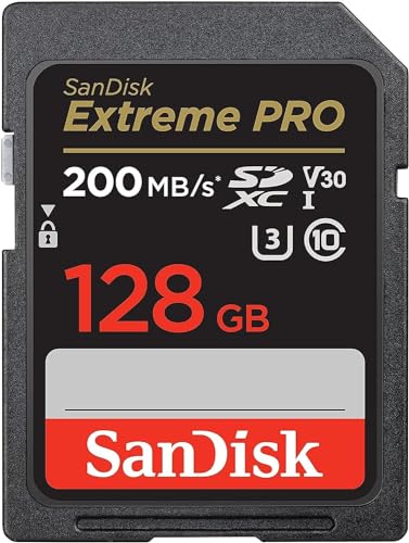 SanDisk 128GB Extreme PRO SDXC UHS-I Memory Card - C10, U3, V30, 4K UHD, SD Card - SDSDXXD-128G-GN4IN - 128GB - Memory Card Only