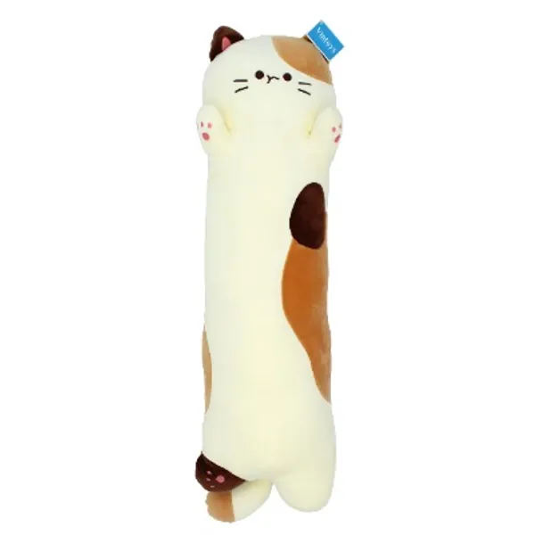 Vintoys Very Soft Cat Long Hugging Pillow Plush Kitten Kitty Stuffed Animals Milky White 26"