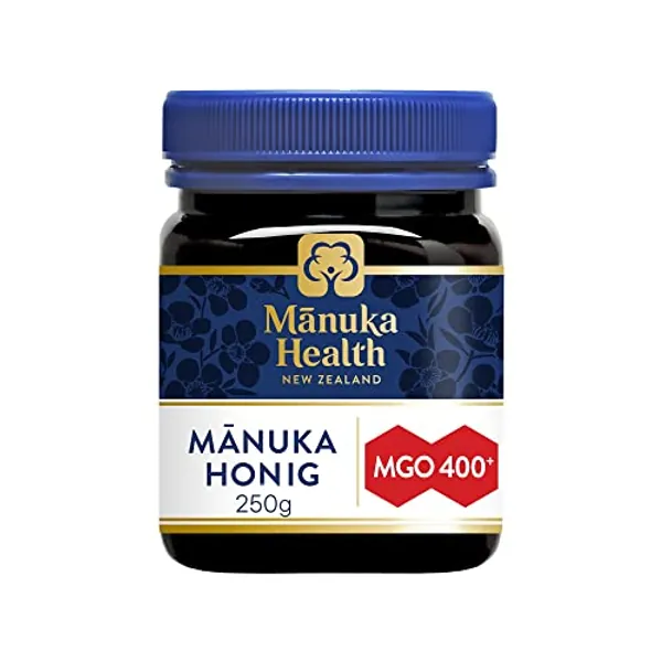 Manuka Health - Manuka Honig MGO 400+ 250 g - 100% Pur aus Neuseeland mit zertifiziertem Methylglyoxal Gehalt