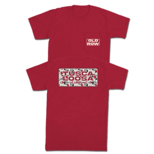 Tuscaloosa Camo Pocket Tee | Red / M