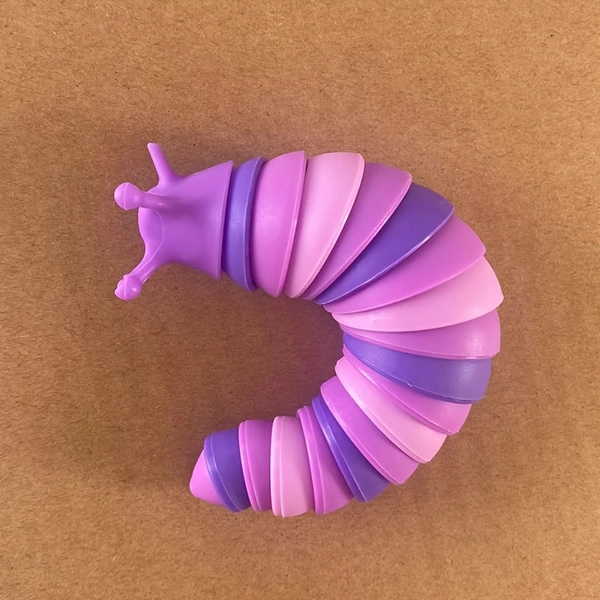 New Product Decompression Slug, Colorful Fingertip Snail Decompression Toy (Two Colors Different Parts Random Combination)