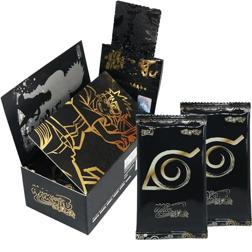 New Anime Cards Booster Box Cards Black Gold Collection Booster Box Official Anime CCG Collectable Playing/Trading Card Pack Second Bullet 10 Packs - 5 Cards/Pack