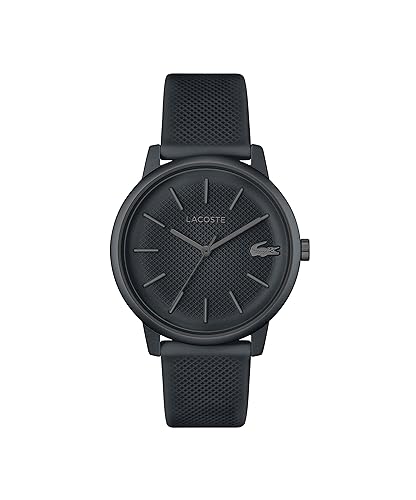Lacoste.12.12 Move Analogue Quartz Watch for Men with Silicone Bracelets - Grey