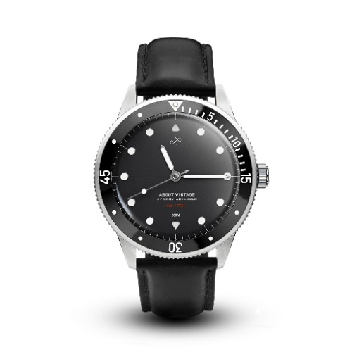 1926 At'sea, Steel / Black – 39MM | 3-Link + Black
