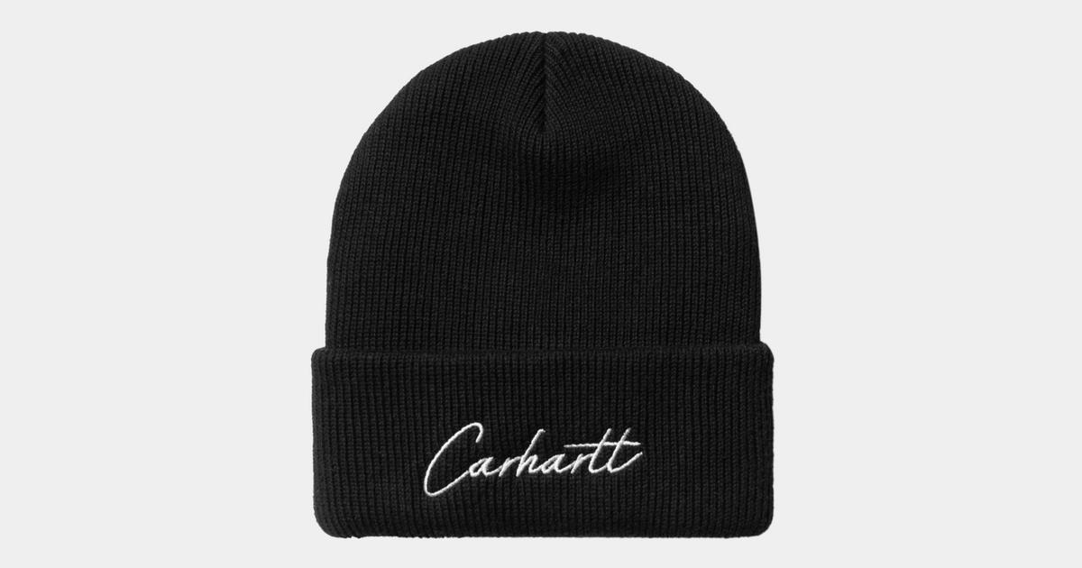 Carhartt WIP Watcher Beanie, Black / White | Official Online Store