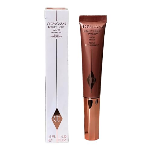 Charlotte Tilbury Glowgasm Beauty Light Wand In PINKGASM. Highlight Blush Cream 12ml - Pink - 0.4 Fl Oz (Pack of 1)