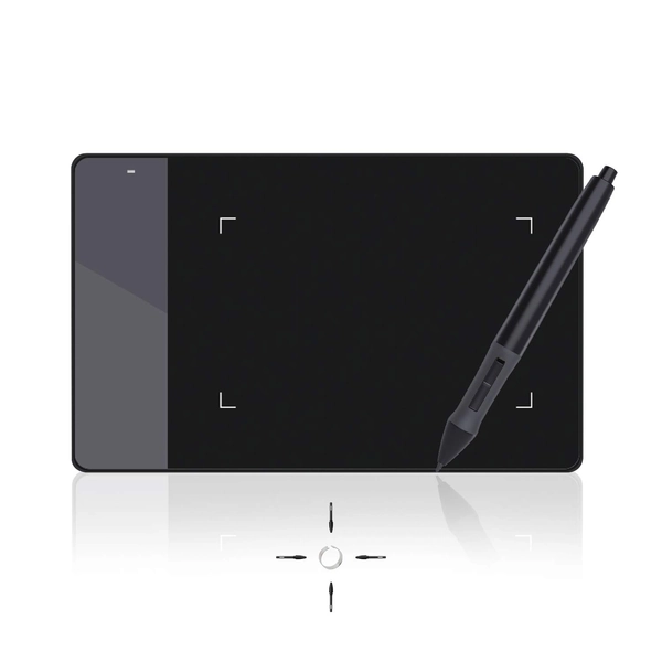 HUION H420X Drawing Tablet Upgrade of Model 420,4 x 2 Inches OSU Tablet Graphics Digital Writing Pad with 8192 Levels Battery-Free Pen, Compatible with Chromebook, Mac, Windows, Android, Linux - 