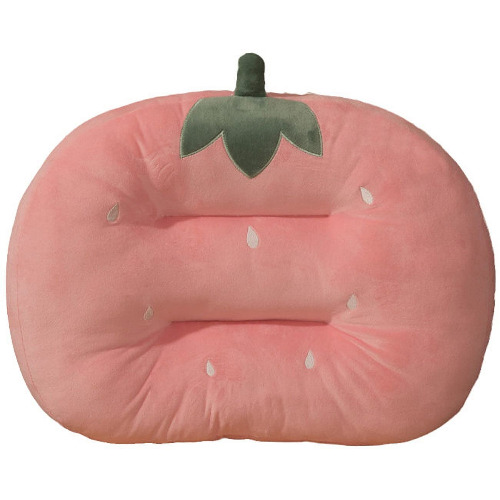 Cartoon Plush Animal Home Office Chair Student Round Padded Cushion Cute Cushion Plush Plush Decorative Cushion Often Cushion (45cm/17.7in,Strawberry) - Strawberry 45cm/17.7in