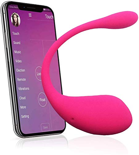 DSJ Jouets de Stimulation de Plug Vibe Portable Pour Les Femmes Bullet App Monster Massage Stimulateur À 7 Vitesses Télécommande Sans Fil Femmes Drôles,