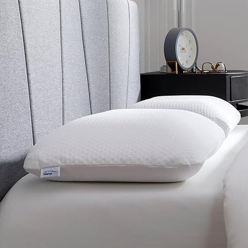 Tempur-Pedic Memory Foam Symphony Pillow Luxury Soft Feel, Standard, White - Plain