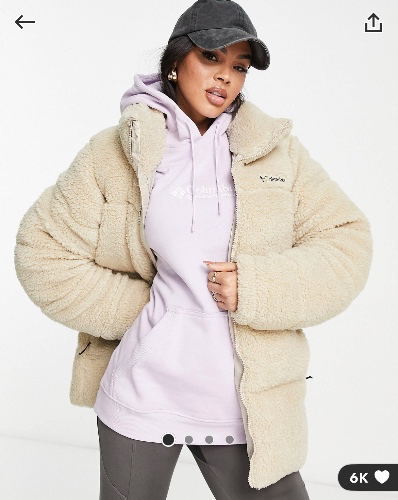 Columbia puffer jacket 