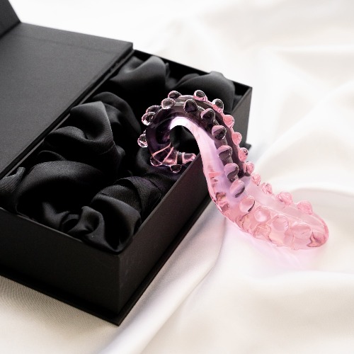 The Sacred Squirter® Glass Dildo Pleasure Wand | Pink / Box