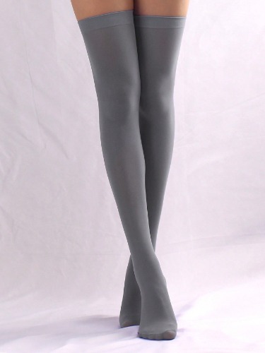 1 Pair Women 80D Velvet Solid Thigh-High Stockings