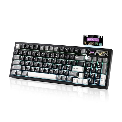 YUNZII IF99 Wireless Mechanical Gaming Keyboard - Black - Cocoa Cream V2 Switch