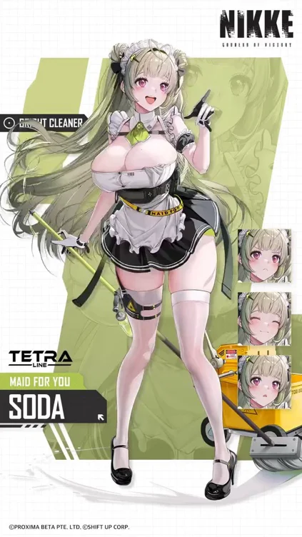 SODA NIKKE Cosplay y peluca 💚